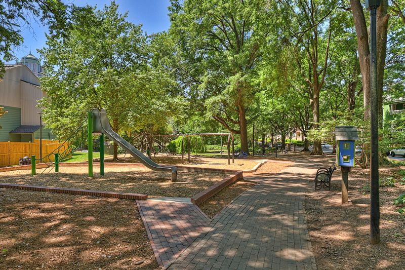 Fourth Ward Park playground and paths
